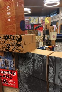 State of Print, Artist Lead Nation box installation at UCLan