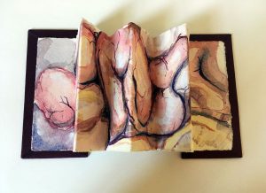 Heal, Water Colour Concertina Artist Book, Are You Book Enough